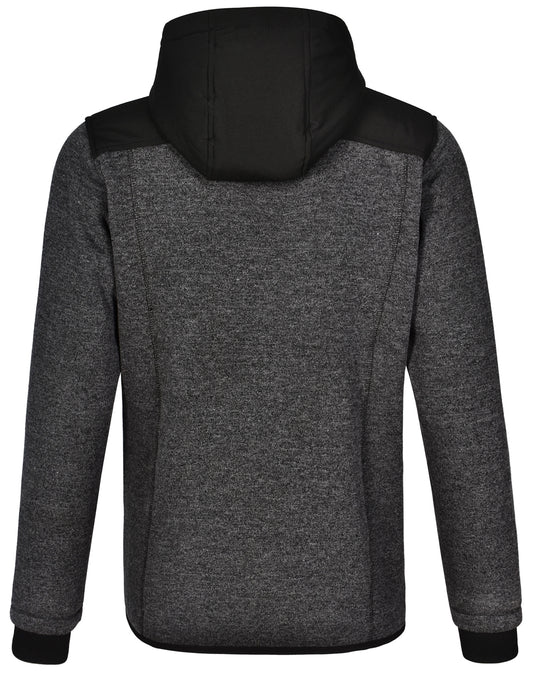 Men's Heather Sleeve/Quilted Body Jacket - Black