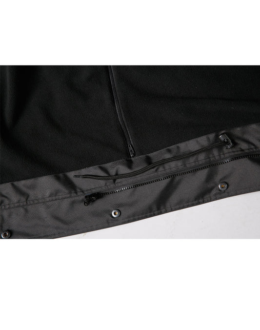 Long Line Stadium Jacket - Black