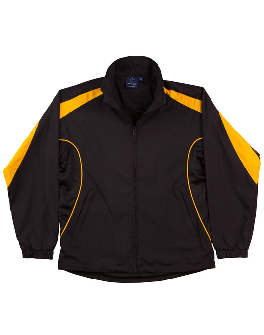 Adults Warm Up Jacket - Black.Gold