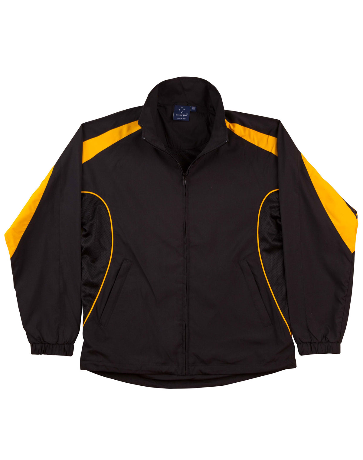 Kids Warm Up Jacket - Black.Gold