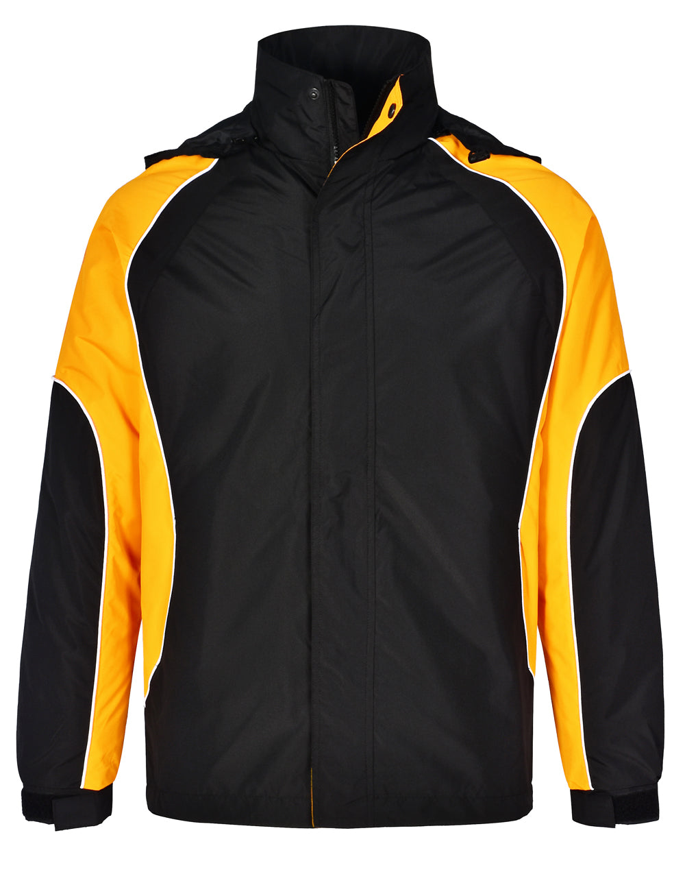 Men's Contrast Jacket - Black.White.Gold