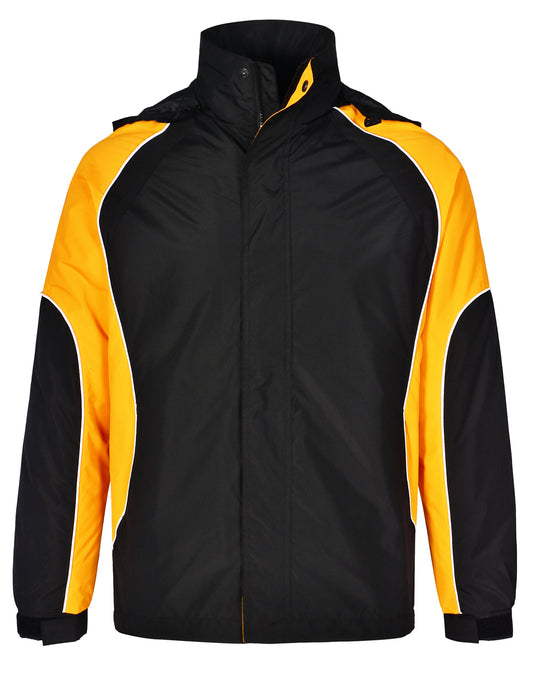 Men's Contrast Jacket - Black.White.Gold