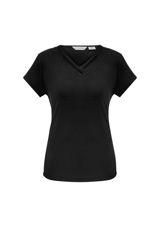 Womens Lana Short Sleeve Top - back