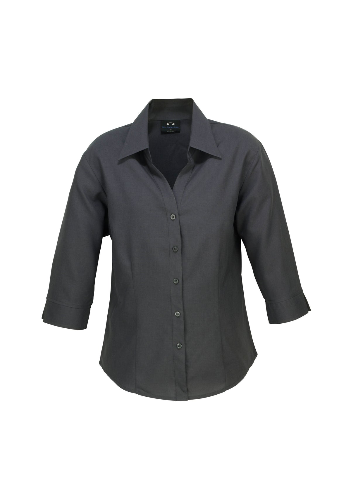 Womens Oasis 3/4 Sleeve Shirt - Charcoal