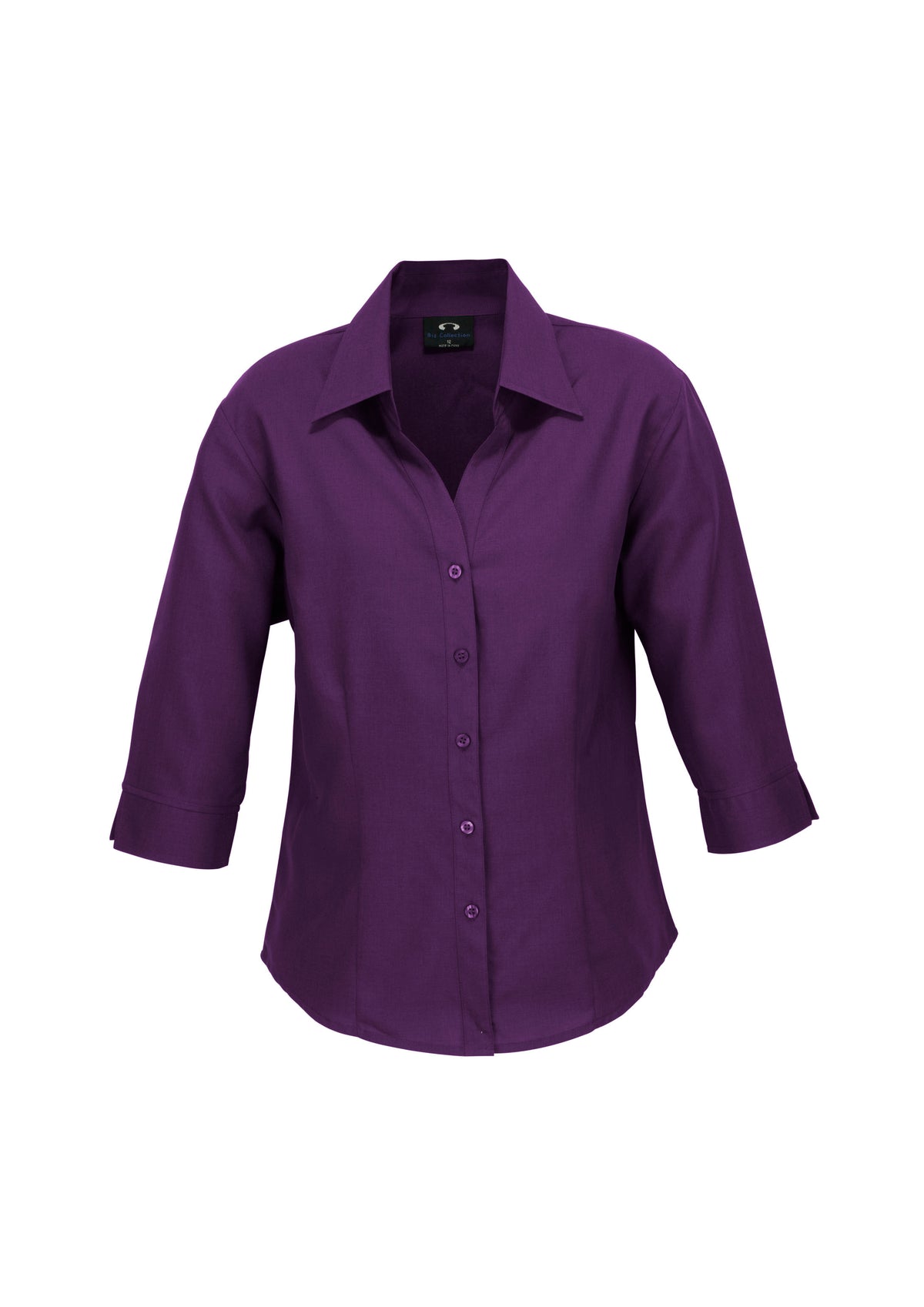 Womens Oasis 3/4 Sleeve Shirt - Grape