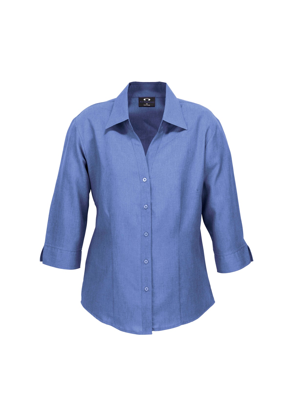 Womens Oasis 3/4 Sleeve Shirt - Mid Blue