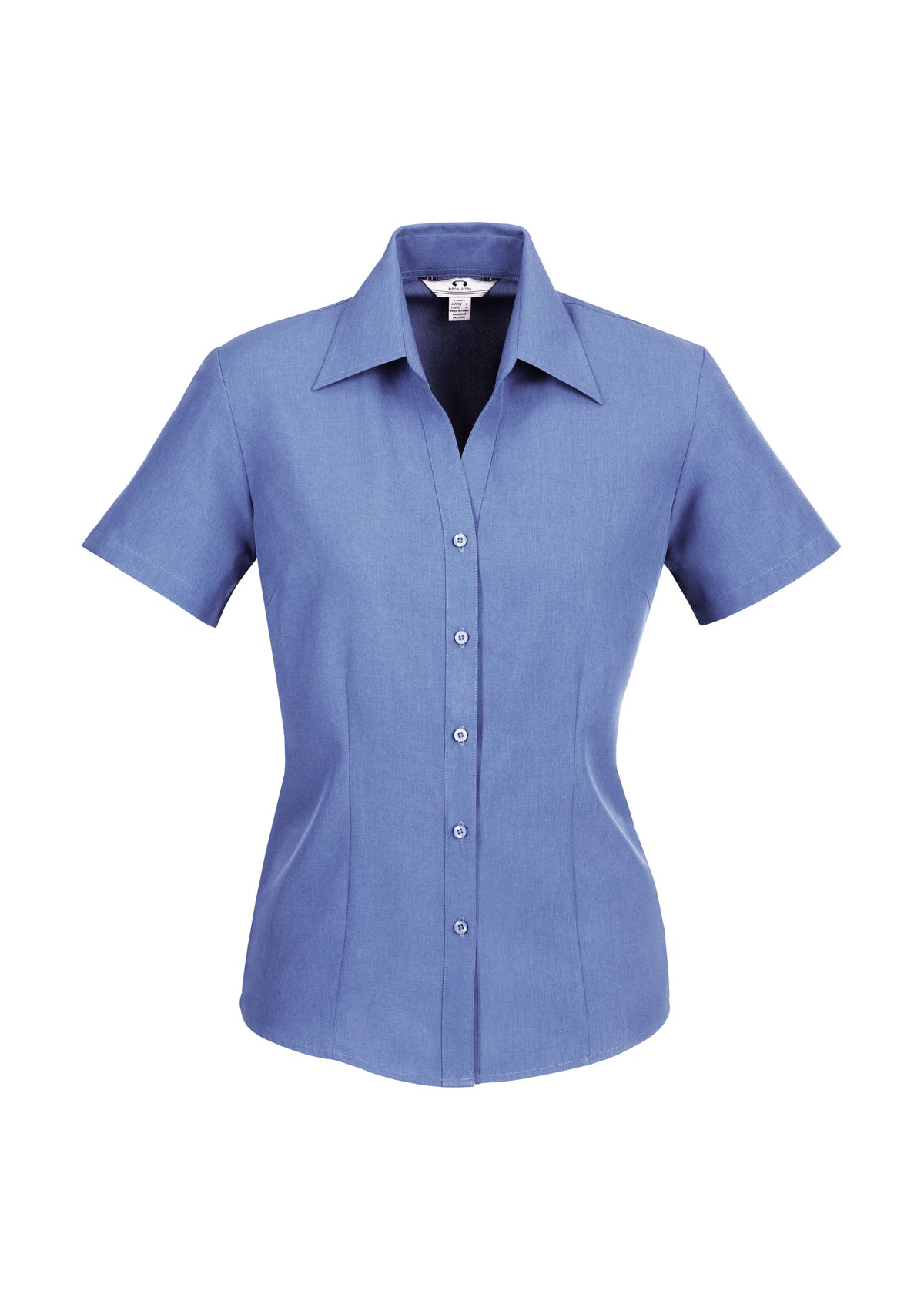 Womens Oasis Short Sleeve Shirt - Mid Blue