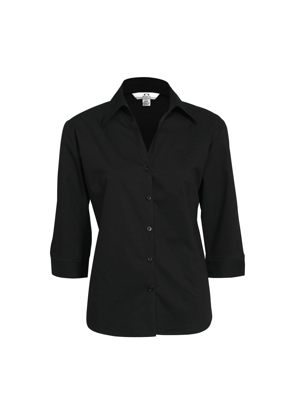 Womens Metro 3/4 Sleeve Shirt - Black