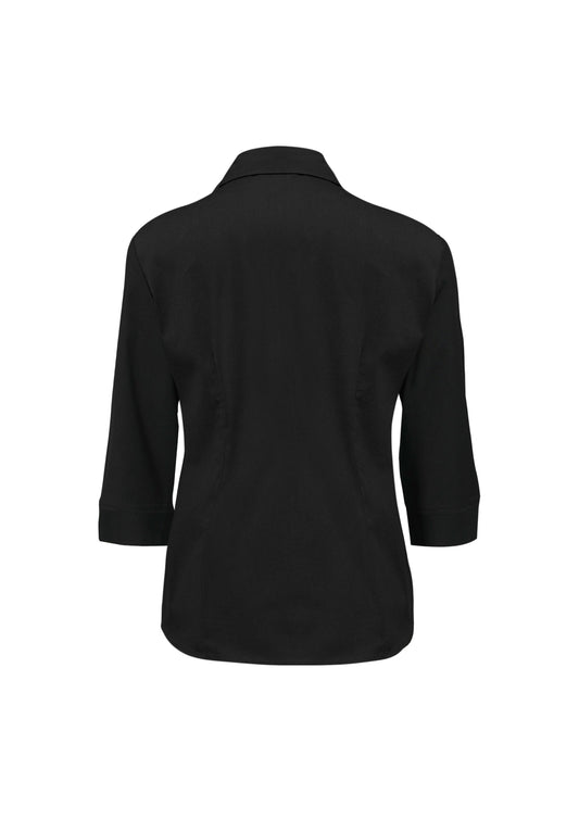 Womens Metro 3/4 Sleeve Shirt - back