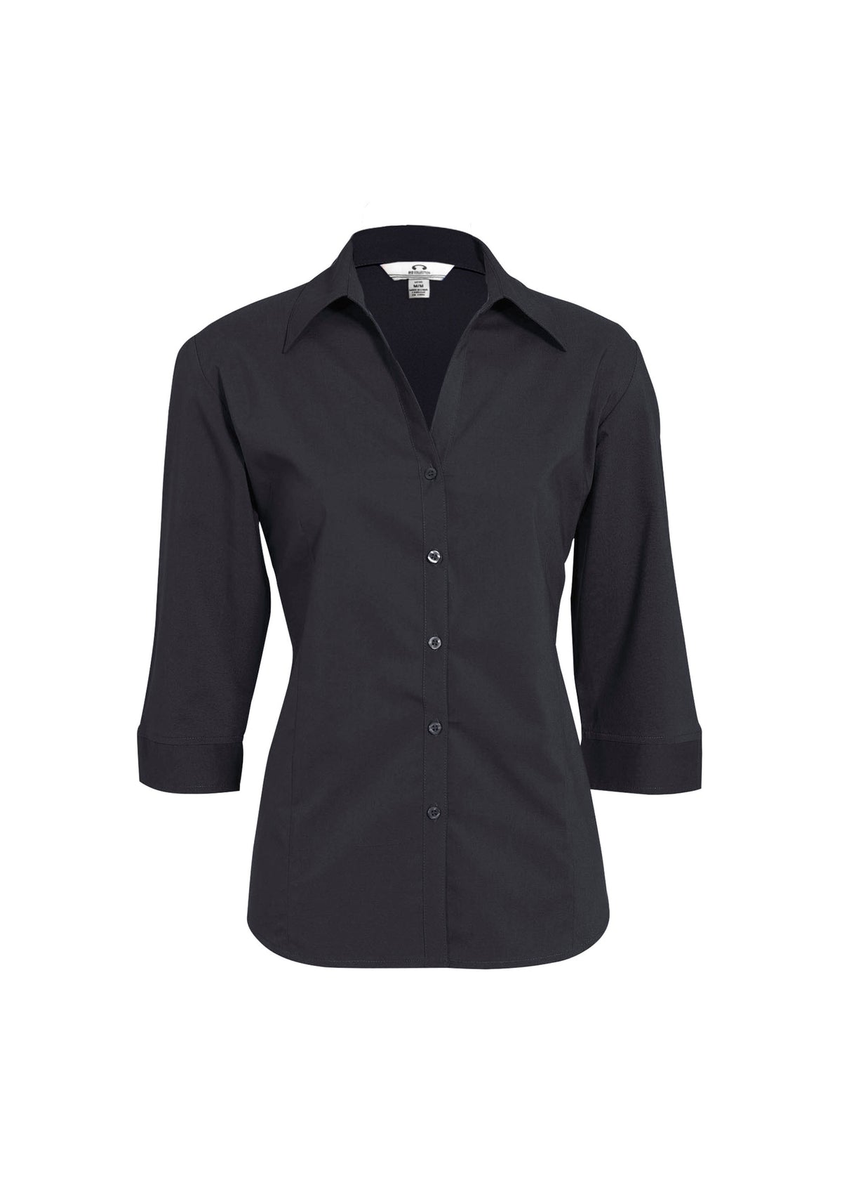 Womens Metro 3/4 Sleeve Shirt - Charcoal