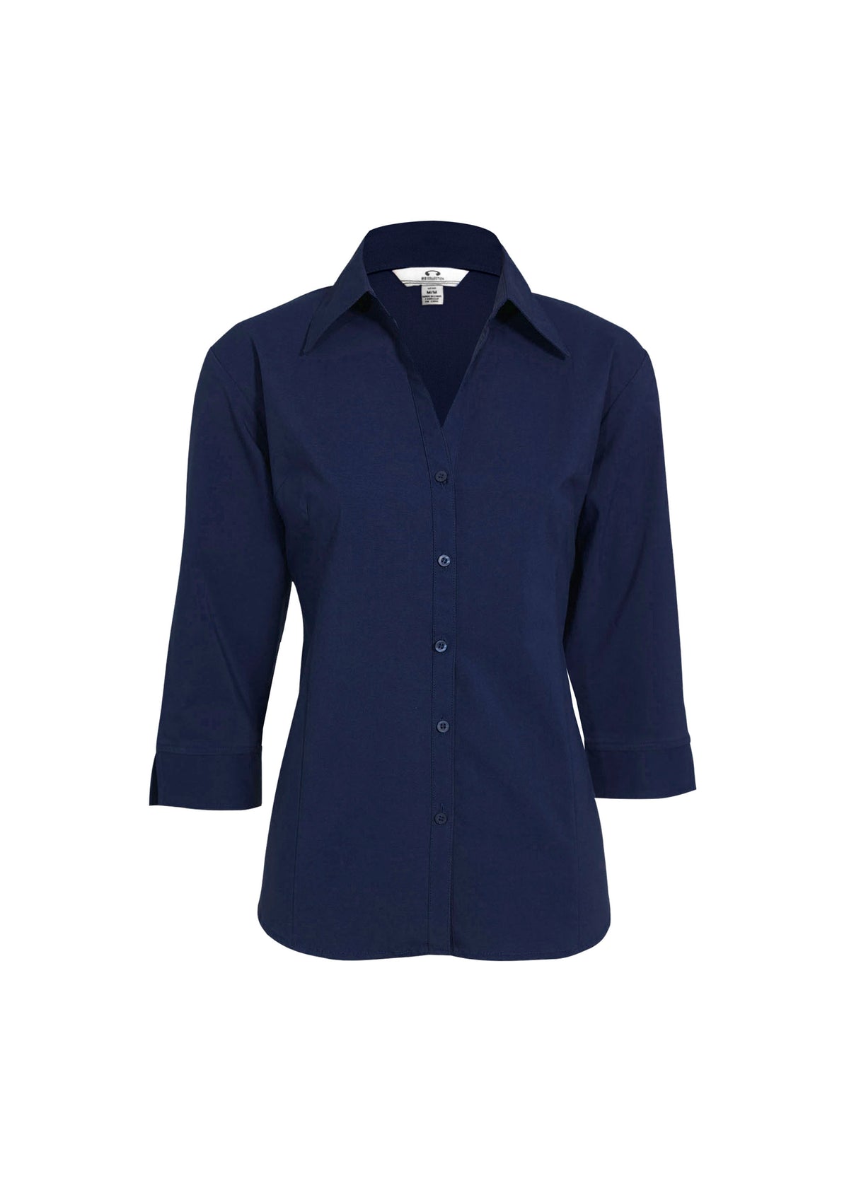 Womens Metro 3/4 Sleeve Shirt - Navy