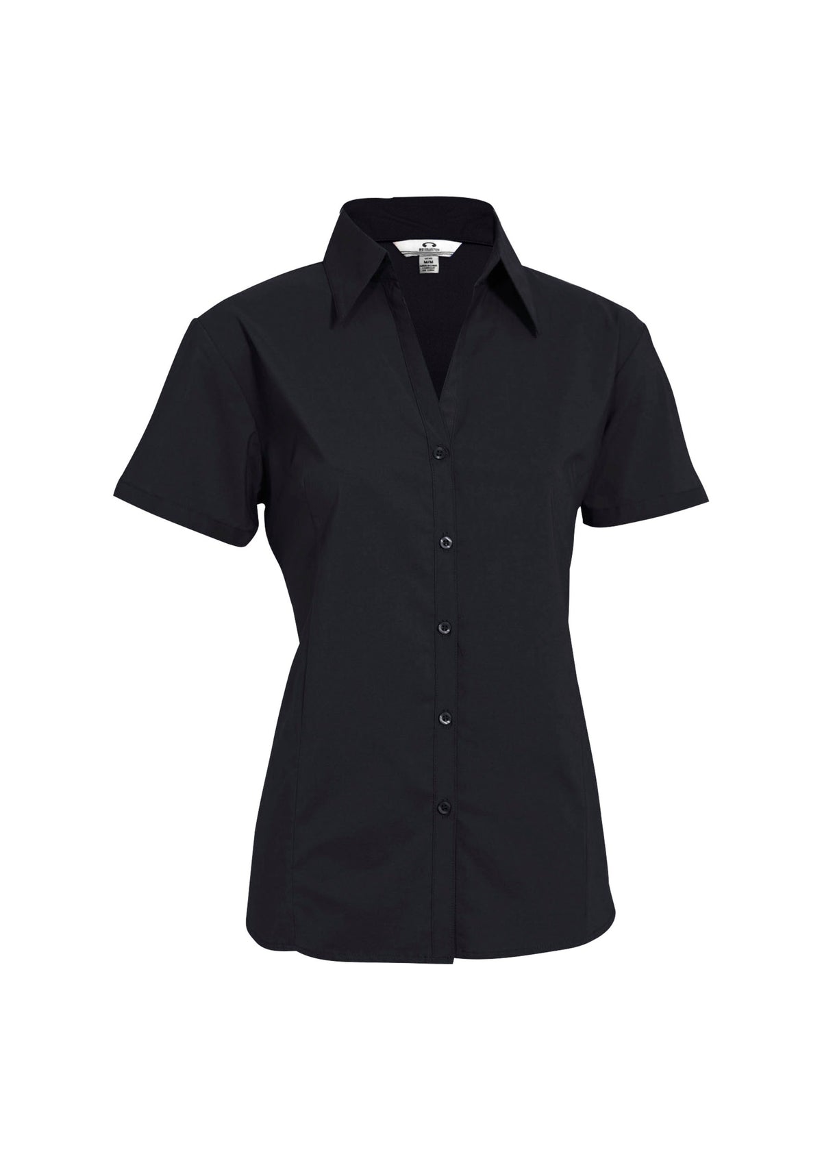 Womens Metro Short Sleeve Shirt - Black