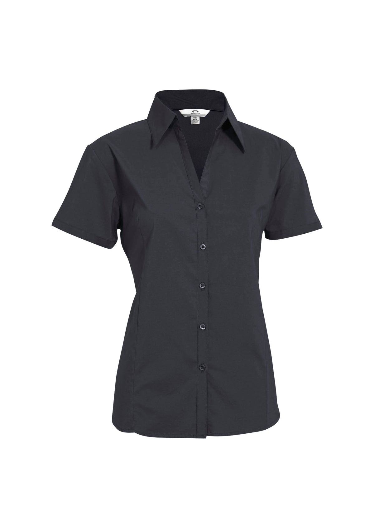 Womens Metro Short Sleeve Shirt - Charcoal
