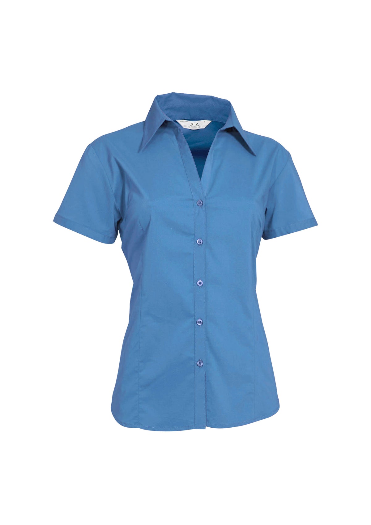 Womens Metro Short Sleeve Shirt - Mid Blue