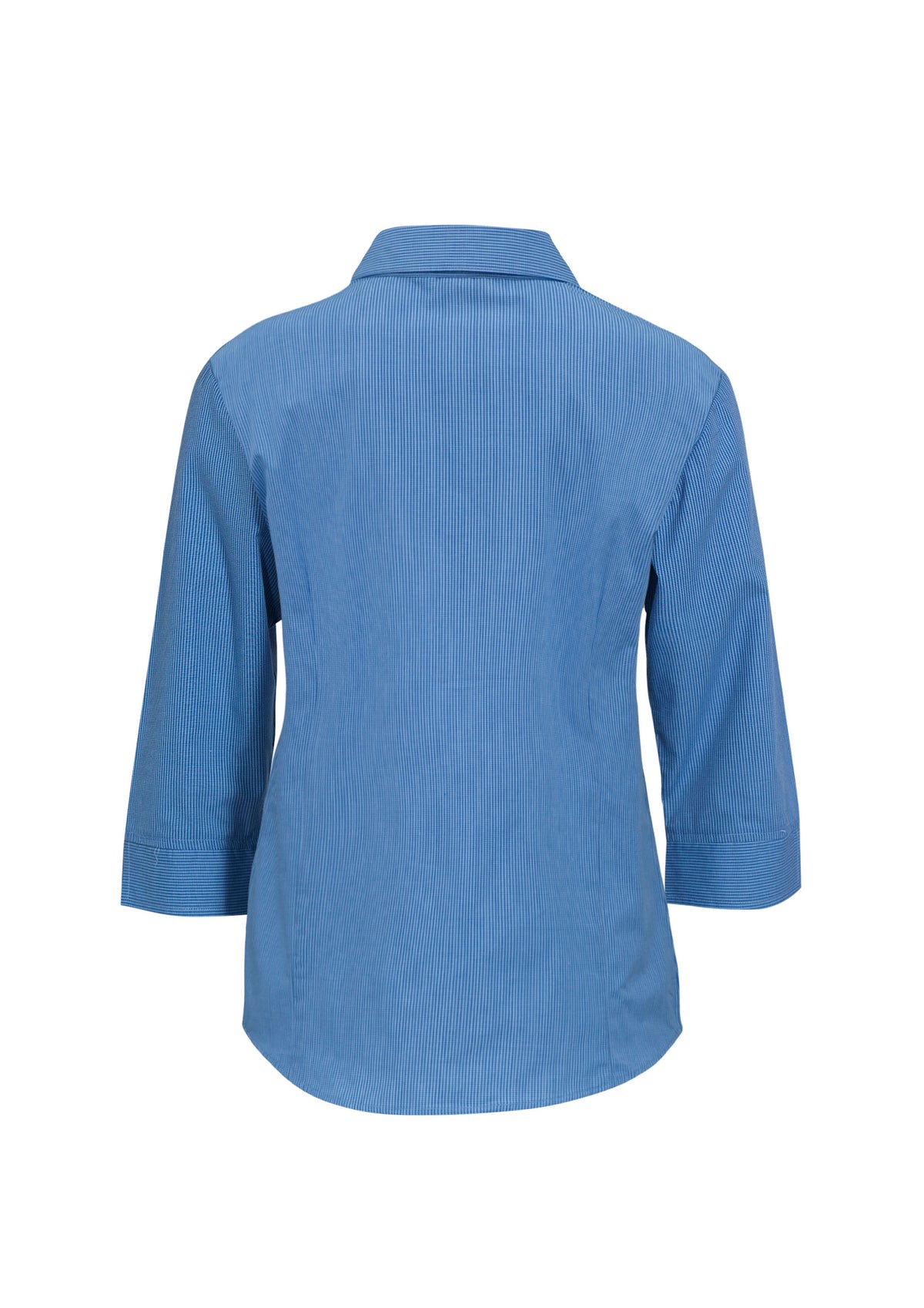 Womens Micro Check 3/4 Sleeve Shirt - back