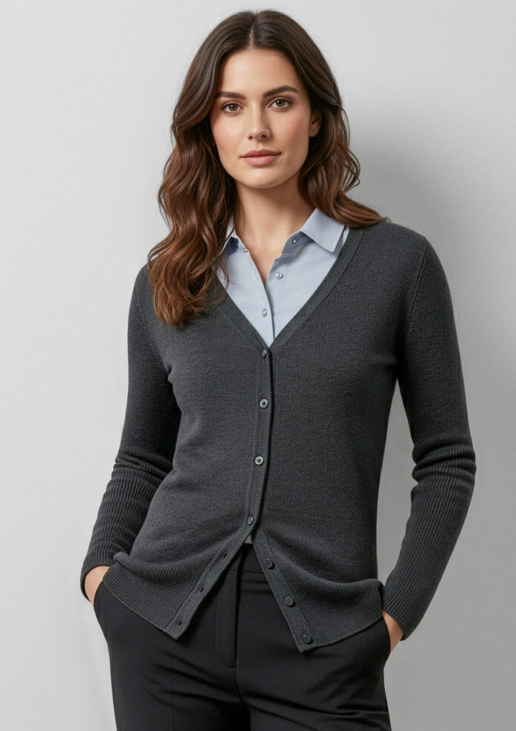 Womens Milano Cardigan - Charcoal