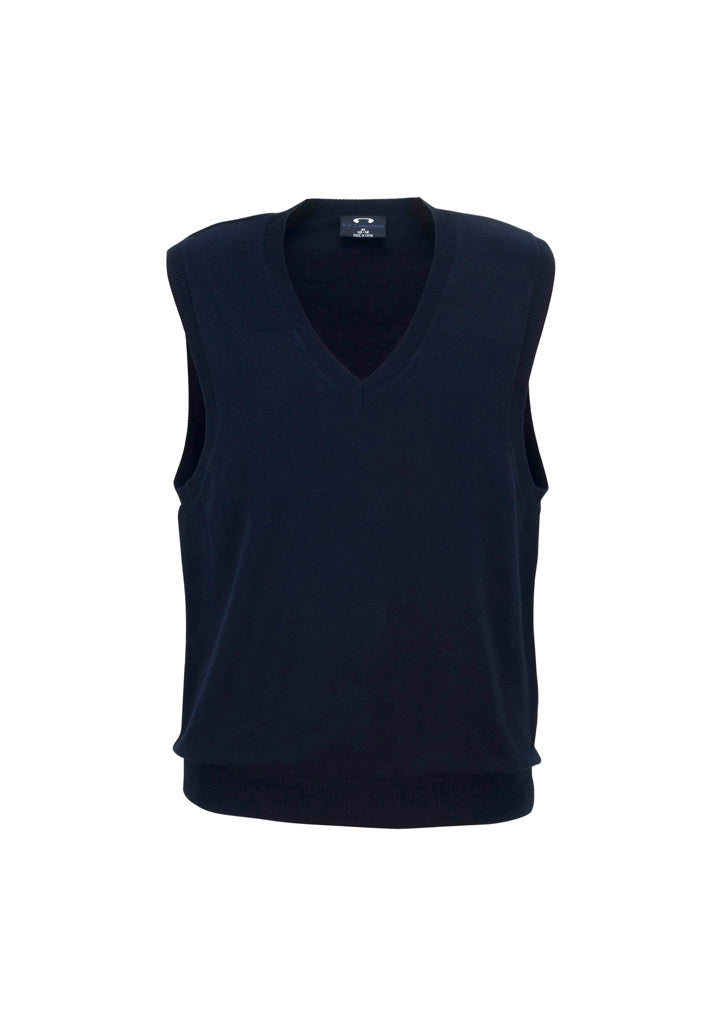 Womens V-Neck Knit Vest - Navy