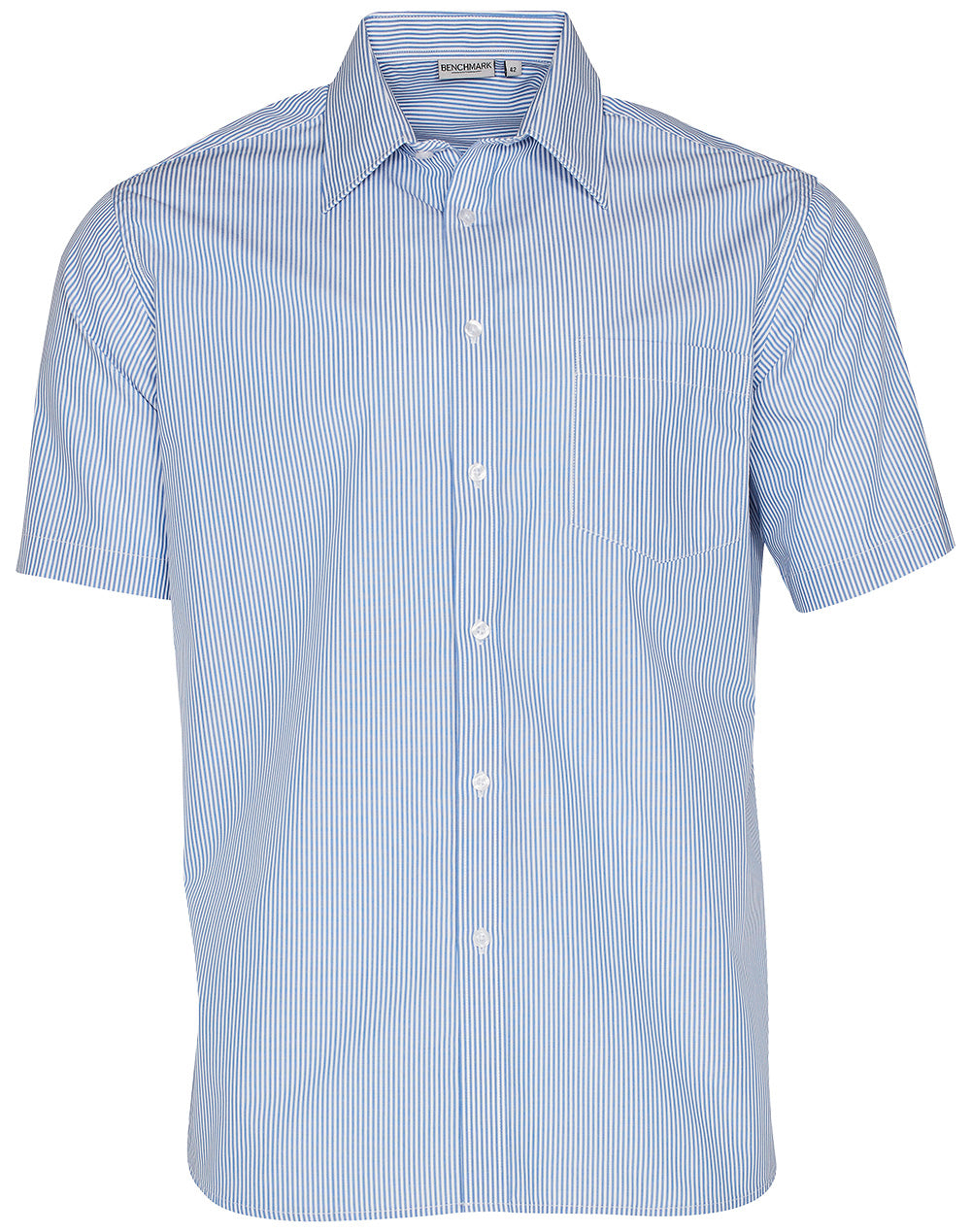 Men's Balance Stripe Short Sleeve Shirt - Blue.White