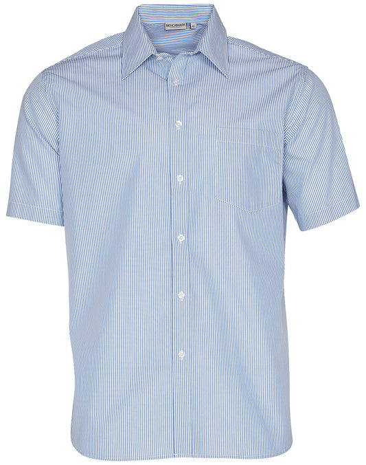 Men's Balance Stripe Short Sleeve Shirt - Blue.White