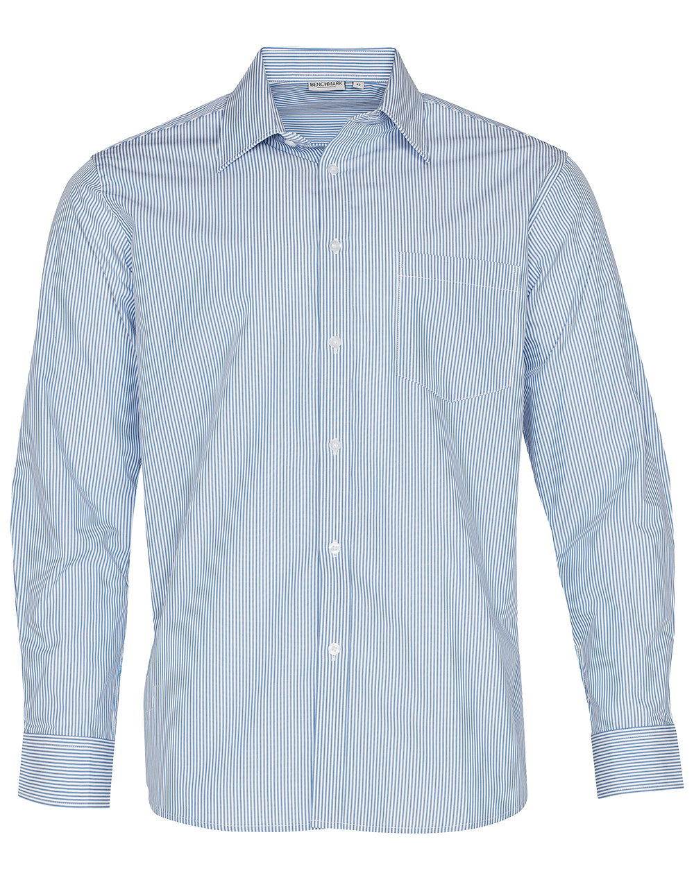Men's Balance Stripe Long Sleeve Shirt - Blue.White