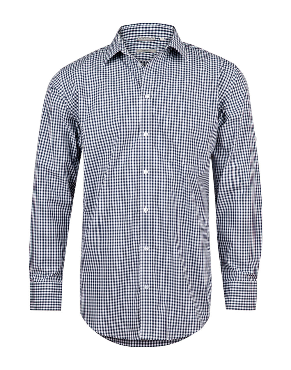 Men's Gingham Check Roll-up L/S Shirt