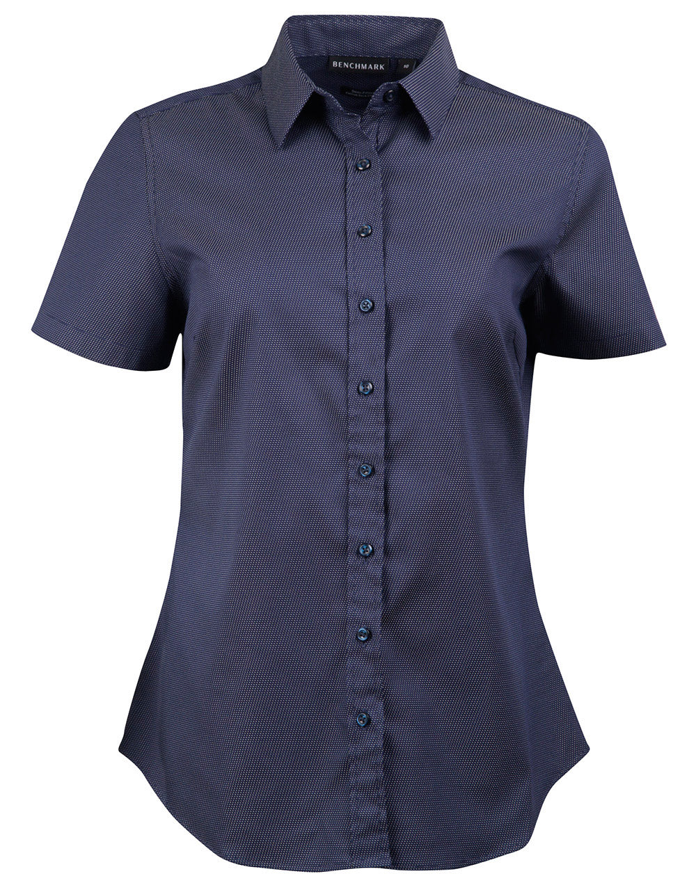 Ladies' Pin Dot Stretch S/S Shirt