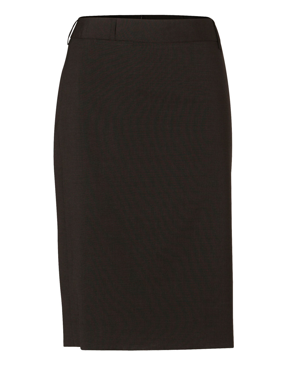 Women's Mid Length Lined Pencil Skirt in Wool Stretch
