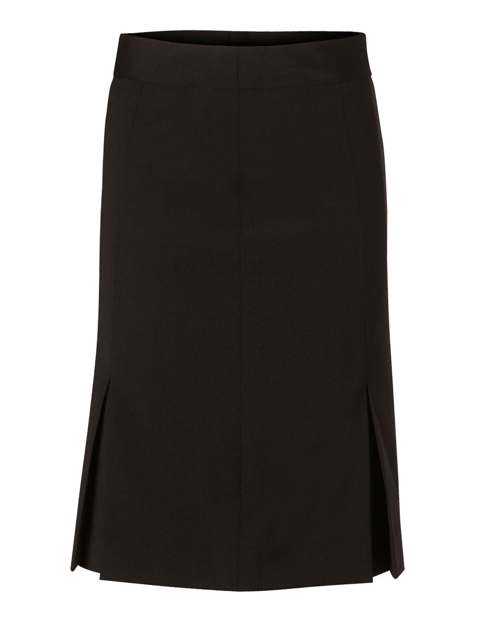 Women's Pleated Skirt in Wool Stretch