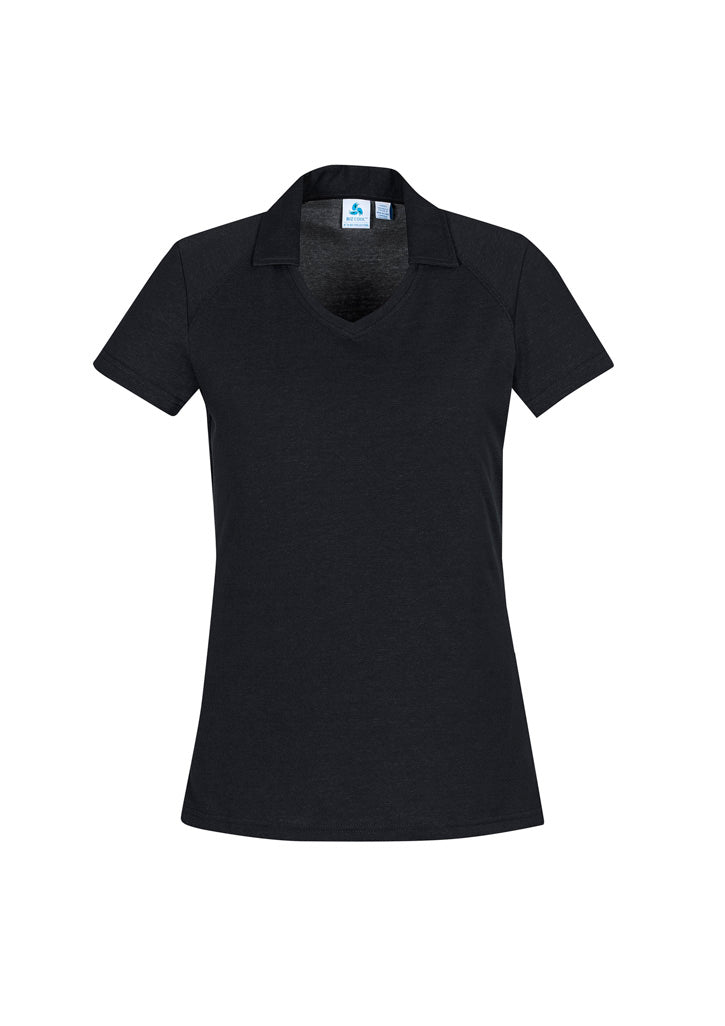 Womens Byron Short Sleeve Polo - Black