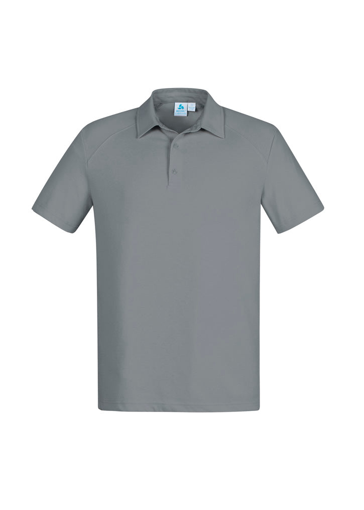 Mens Byron Short Sleeve Polo - Silver