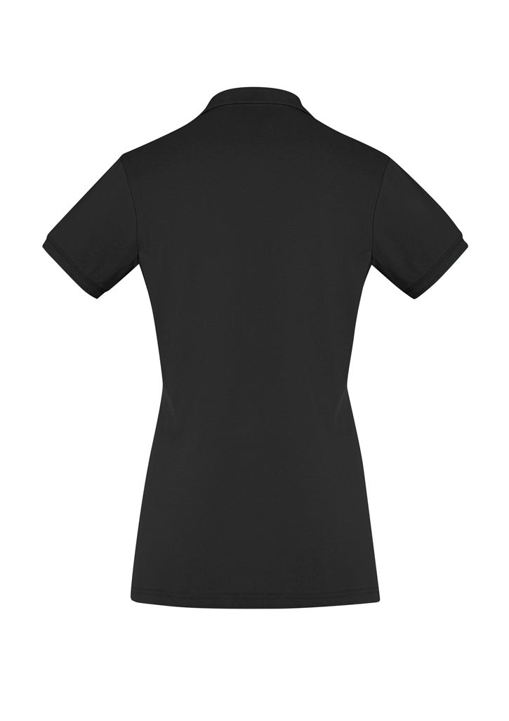 Womens City Short Sleeve Polo - back