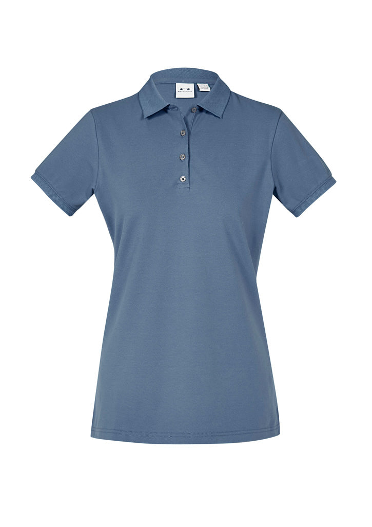 Womens City Short Sleeve Polo - back