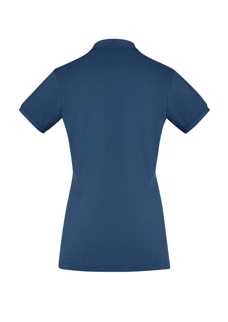 Womens City Short Sleeve Polo - back