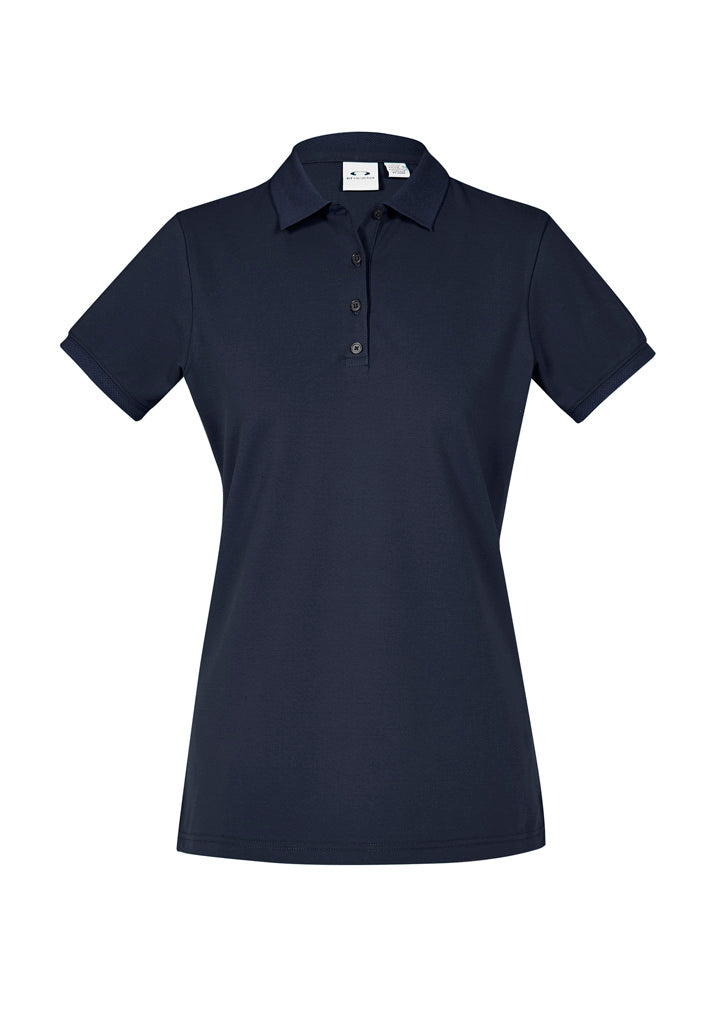 Womens City Short Sleeve Polo - Navy