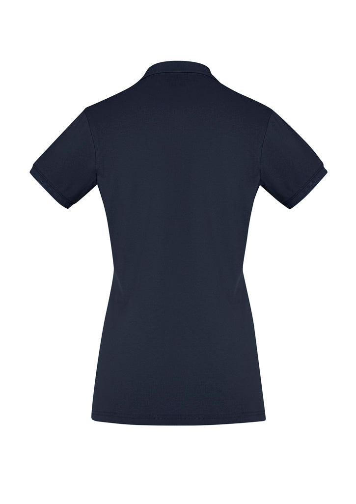 Womens City Short Sleeve Polo - back