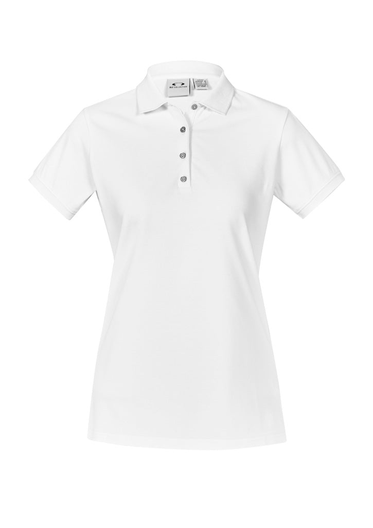 Womens City Short Sleeve Polo - White