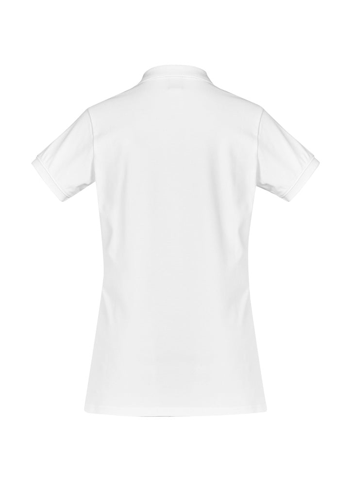 Womens City Short Sleeve Polo - back