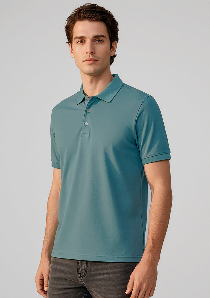 Mens City Short Sleeve Polo - Jasper Green