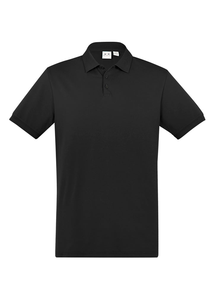 Mens City Short Sleeve Polo - Black
