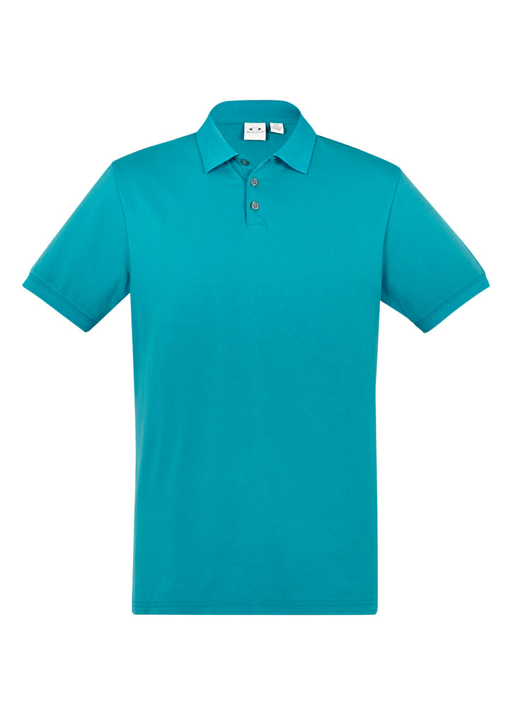 Mens City Short Sleeve Polo - Teal
