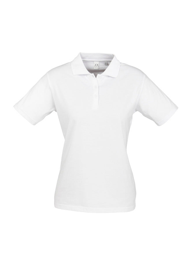 Womens Ice Short Sleeve Polo - back