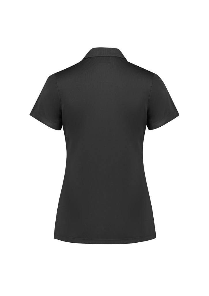 Womens Action Short Sleeve Polo - back
