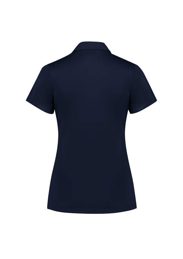 Womens Action Short Sleeve Polo - back