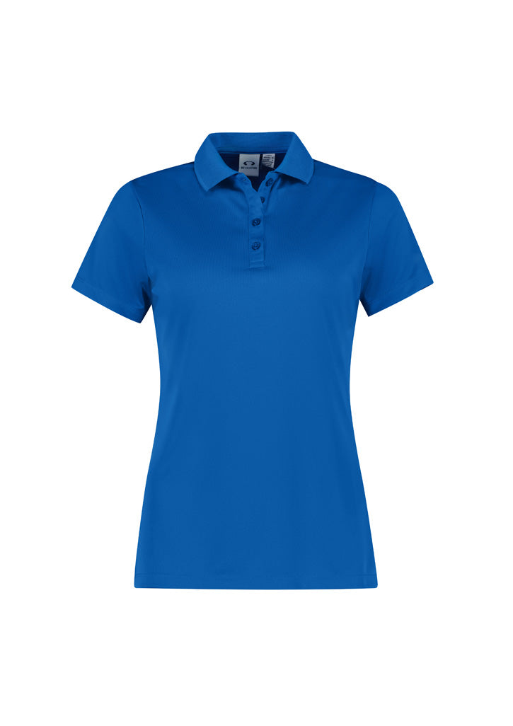 Womens Action Short Sleeve Polo - back