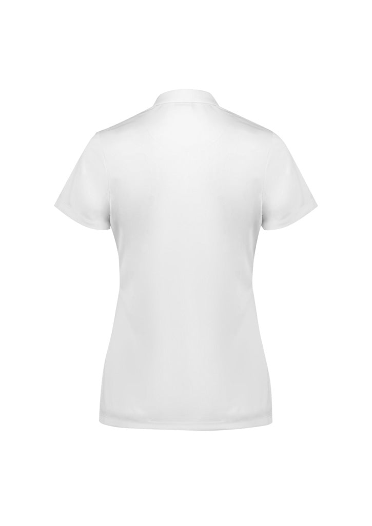 Womens Action Short Sleeve Polo - back