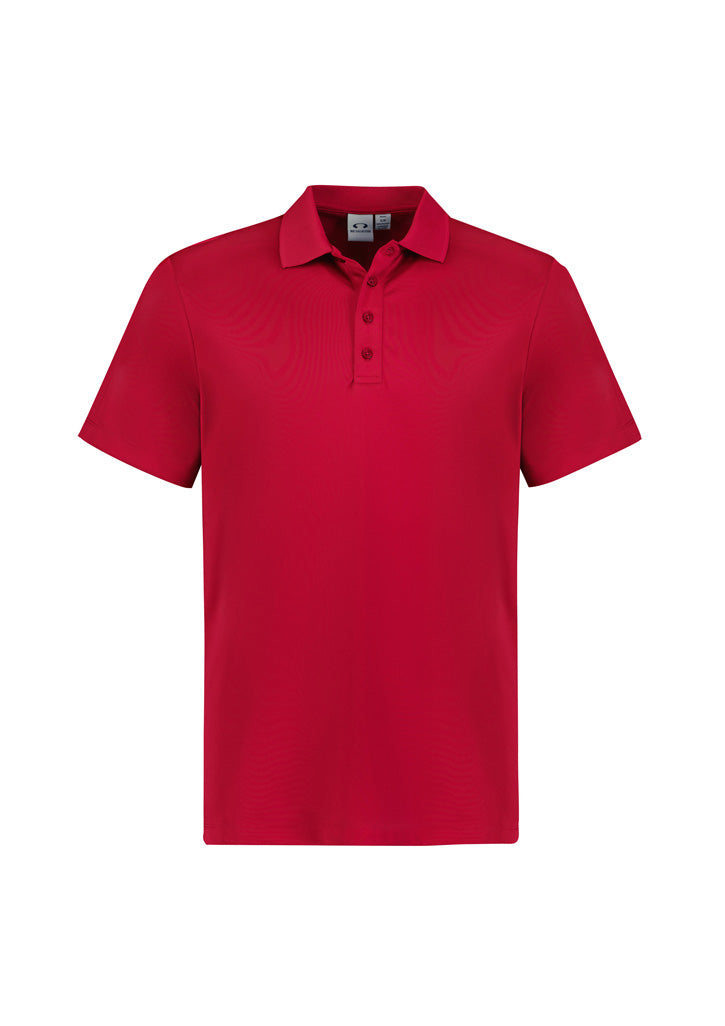 Mens Action Short Sleeve Polo - Red