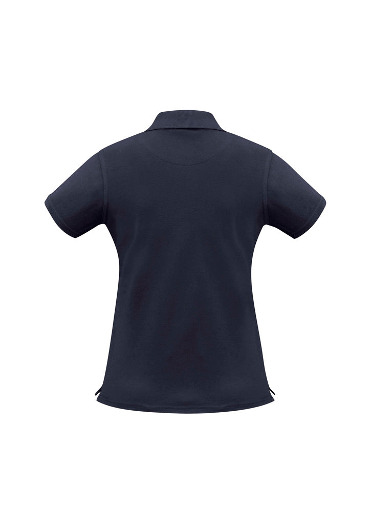 Womens Neon Short Sleeve Polo - back