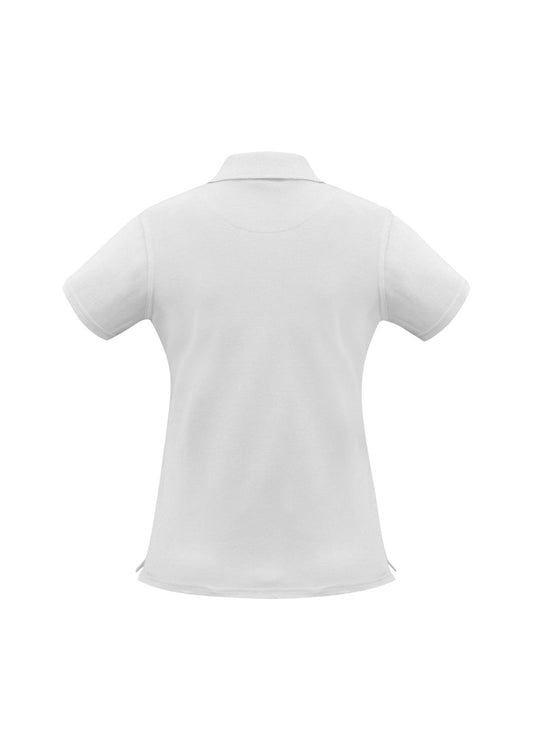 Womens Neon Short Sleeve Polo - back