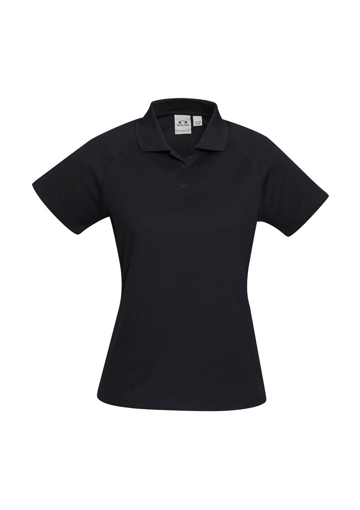 Womens Sprint Short Sleeve Polo - Black