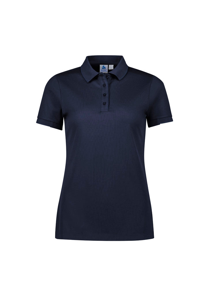 Womens Focus Short Sleeve Polo - Navy/Navy
